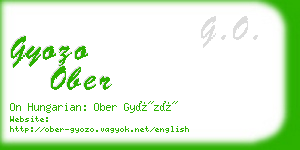 gyozo ober business card